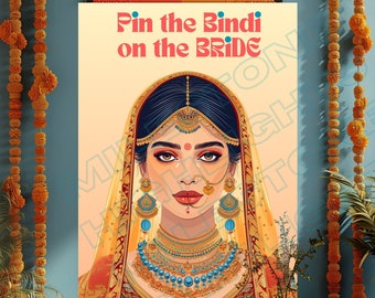 Pin the Bindi on the Bride | Sangeet | Wedding | Dulhan | Mehndi | Game | Engagement, Mehndi, Chunni Ceremony | Jago | Choora | Bach|Digital