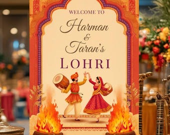Tablica powitalna | Tablica Lohri | Możliwość personalizacji | Impreza Lohri | Cyfrowa 24x36 20x30