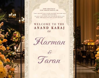 XL 8 x 4 FT 6X3 Tło ślubne, znak ślubny Sangeet, dostosowywany, Anand Karaj, zaręczyny, ceremonia Mehndi, Jago, Choora, Sangeet Digital