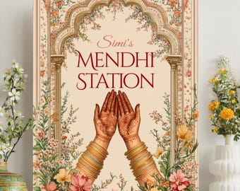 Znak powitalny, znak ślubu Sangeet, konfigurowalny, Anand Karaj, zaręczyny, Mehndi, ceremonia, Jago, Choora, Sangeet, cyfrowy, stacja Mendhi