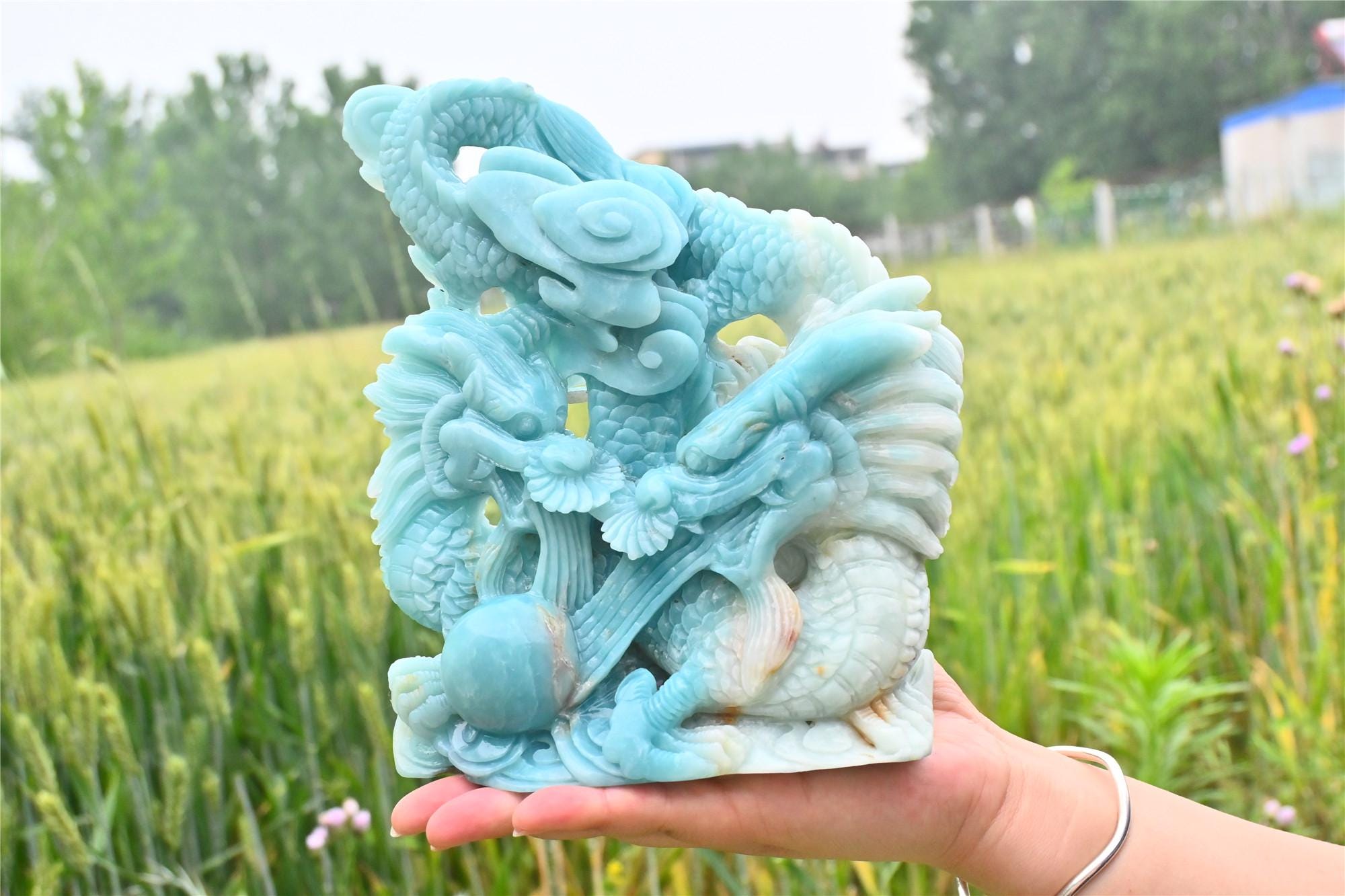 水晶龍　置物NO24-350 水晶龍 置物NO24-350