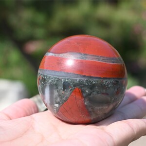 50mm Natural Hand carved Blood stone ball,Quartz crystal,Crystal Ball,crystal decor,Crystal gift,Crystal healing