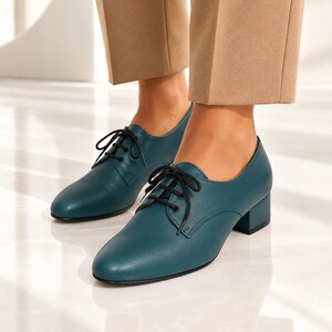 teal green dress shoes no stretch