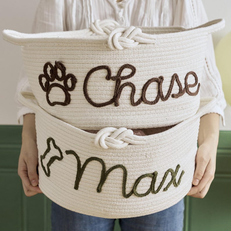 Custom Baby Basket, Laundry Basket, Personalized Christmas Gift, Pet