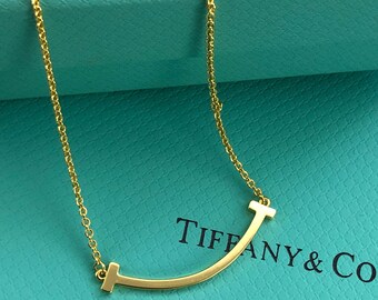 T@Co. T smile in Yellow Tiffany & Co  Smile Pendant Necklace Gold