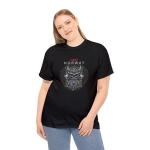 Norway Viking T-shirt Unisex Heavy Cotton Tee zdjęcie 4