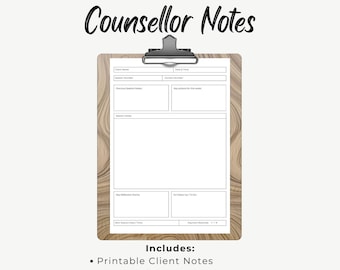 Therapy Notes Bundle: Client & Supervision Session Planner (PDF)
