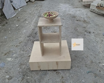 Handmade Travertine Console, Modern Home Design, Natural Stone Decorative Table
