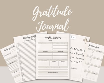 Minimalist Aesthetic Gratitude Journal