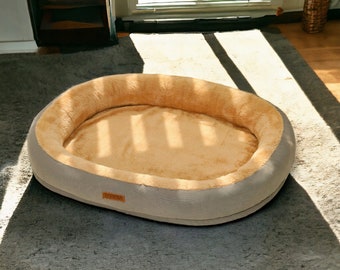 Oval Modern Cat Bed | Minimalistic Pet Accessory | Simple Cats Nest | Snug Place Pets | Indoor Cat Space | Kitten Nest | Gift For Cat Lover