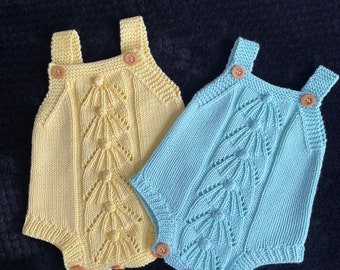 Knitted Baby romper Newborn knit outfit Knit baby  romper Knitted baby clothes