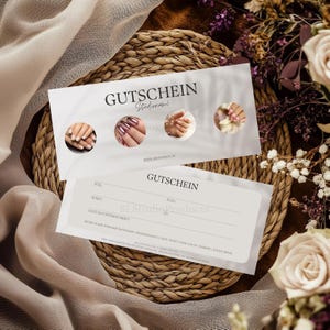 Plantilla de cupón Canva para salón de belleza, cupón de cosmética, cupón de regalo, tarjeta de regalo para tratamiento de belleza, tarjeta de ticket de regalo