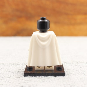 Custom Made High Quality Hard Cape (White) for Minifigure - Minifigure NOT Included