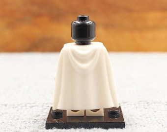 Custom Made High Quality Hard Cape (White) for Minifigure - Minifigure NOT Included