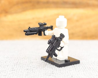 Custom Made SWAT Special op 2 PCS Rifle Set for Minifigure - Minifigure NOT Included - Rare