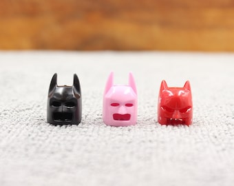 Custom Made Super Hero Mask Helmet - Minifigure NOT Included - Rare