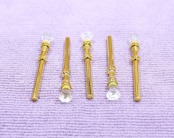 Custom Made Golden Chrome Scepter for Minifigure- Minifigure NOT Included