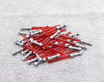 Custom Made Red Light Saber lot - Minifigure NOT Included