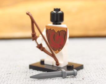Custom Made Deluxe 3-in-1 Zelda Knight Link Weapon Set for Minifigure - Minifigure NOT Included -Rare