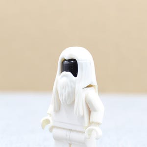 Custom Made Minifigure Wizard , Old Dude , Fairy Style Hair and Long Beard Parts - Minifigure NOT Included - Rare