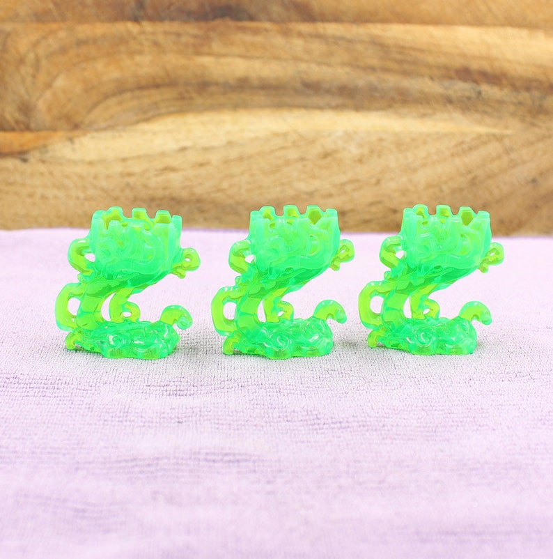 Custom Made Minifigure Parts - Translucent Smoke Effect Stand - Green ...