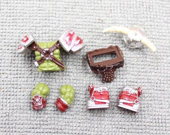 Custom Made Medieval Orc Warrior High Definition Muscle and Body Armor Set - Minifigure NOT Included - Rare