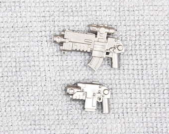Custom Made Sci-fi Blaster Weapons Pack 2 PCS Lot - Minifigure NOT Included