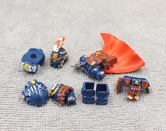 Custom Made Deluxe Medieval Knight High Definition Shinny Heavy Duty Weapon Armor Set - Navy Blue - Minifigure NOT Included