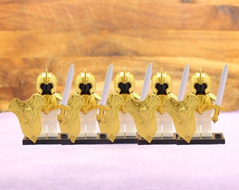 Custom Made Medieval Knight High Definition Shinny Armor Set #4 - Minifigure NOT Included - Rare