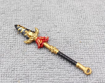 Custom Made Deluxe Medieval Knight Warrior the Mighty Spear for Minifigure - Minifigure NOT Included - Rare
