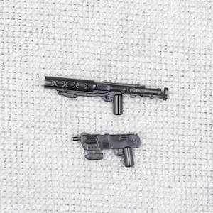 Custom Made Sci-fi Blaster Weapons Pack 2 PCS Lot - Minifigure not Included