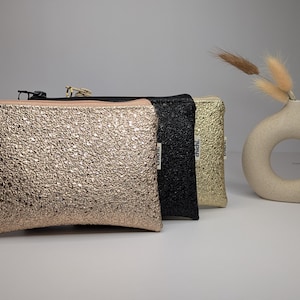Flache kleine Tasche | Kosmetiktäschchen |  Tampontasche | Hygienetasche | Münztasche | Portemonnaie | Geldbörse | Kunstleder