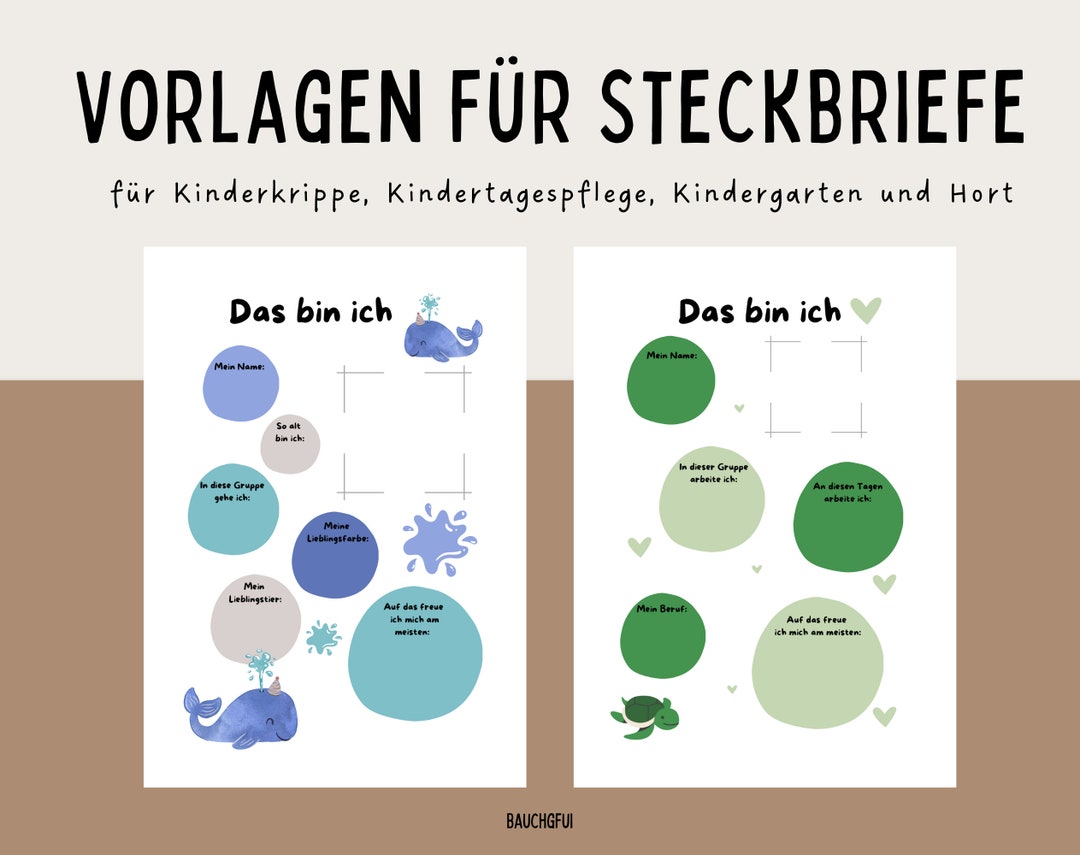  Kindergarten Profile/ Daycare Portfolio/ Nursery Profile/ Child Profile Bildidee 