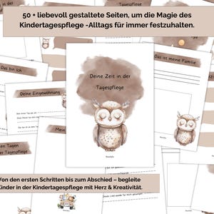 50 + Seiten Portfoliovorlagen Set für die Kindertagespflege für Tagesmütter & -Väter als digitaler Download für den Portfolioordner
