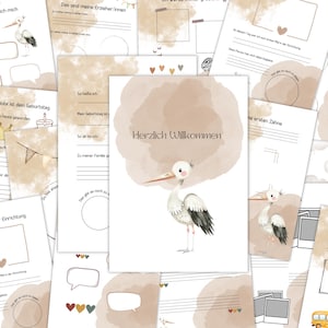 82 Portfoliovorlagen für die Kita als digitaler Download | Portfolio Vorlagen für Erzieher | Vorlagen Portfolio Storch | Portfolioarbeit