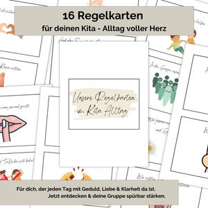 Regeln für den Kita Alltag/  Kitaregeln Digitaler Download: Fördern Sie Harmonie und Struktur | Kitaregeln | Kindergarten Download |