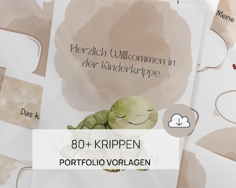 Portfolio Templates for Daycare Centers | Portfolio Templates for Nursery | Portfolio Templates for Kindergartens | Template for Educators | Portfolio Template for Turtle