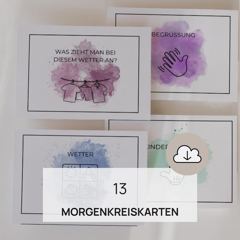 Morgenkreis karten kita - Etsy.de