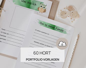 Portfolio Templates for After-School Care | Portfolio Templates | Kindergarten Portfolio Templates for Educators | Preschool Portfolio | Kindergarten Portfolio Templates