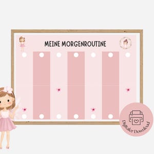 Routine matinale pour les enfants Fée | Plan de routine pour les enfants| IMPRIMER | Créer une routine matinale avec les enfants y compris les cartes de routine