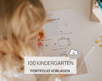 Kindergarten Portfolio PDF | Daycare Portfolio Templates | Kindergarten Portfolio Templates | Kindergarten Portfolio Template