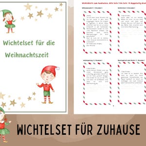 Elf set for home consisting of 30 pages | Elf set pdf | creative craft instructions for elves | Christmas time with children | Elves