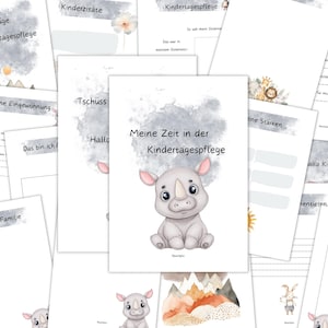 80 Portfolio Vorlagen Kindertagespflege| Portfolioarbeit Tagesmutter| Portfolio Vorlagen Tagesmutter| Tier Portfolio Dschungel