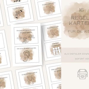 Regeln für den Kita Alltag/  Kitaregeln Digitaler Download: Fördern Sie Harmonie und Struktur! Kitaregeln | Kindergarten Download |
