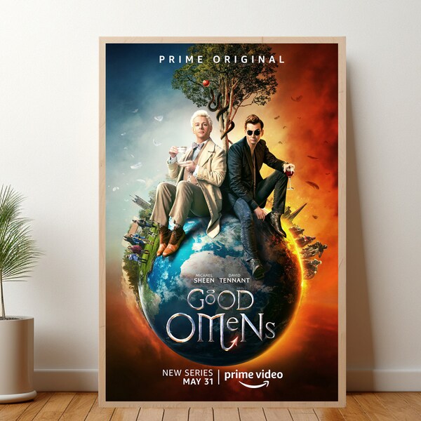 Good Omens Season 1 Movie Poster-Vintage Retro Art Print -Wall Art Print-Home decor