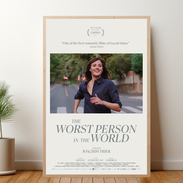 The Worst Person in the World Movie Poster-Vintage Retro Art Print -Wall Art Print-Home decor