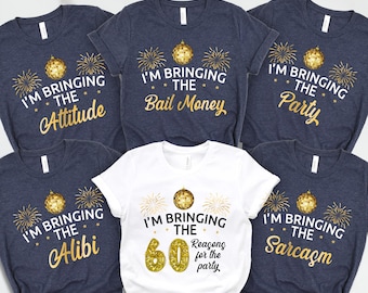 I m Bringing the Party Shirt: Custom 50th 60th 70th Birthday Group Tee