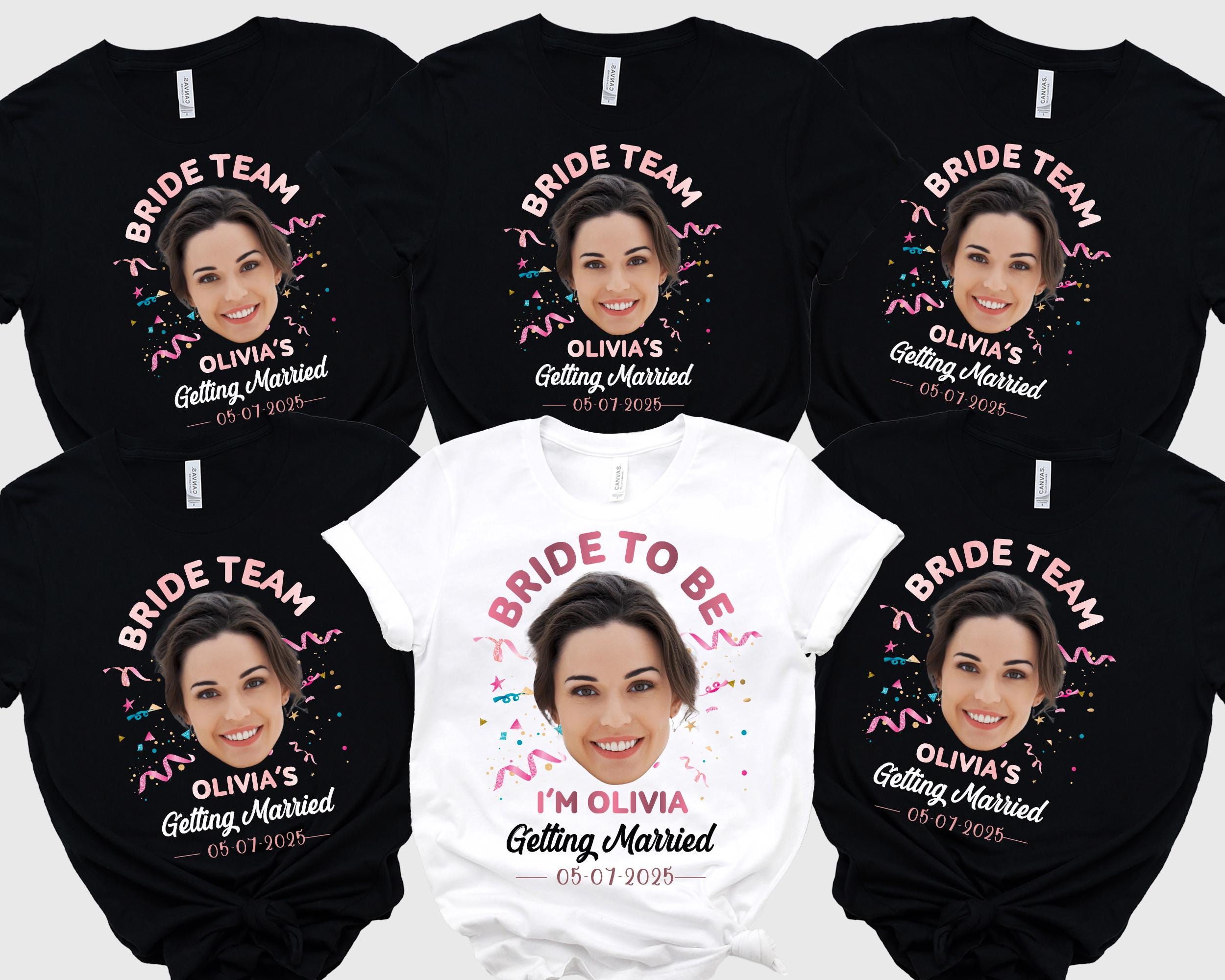 Custom Bride Team Shirt: Personalized Wedding Party