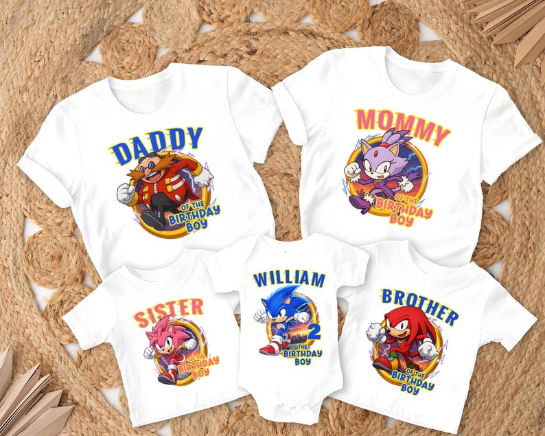 Sonic 2025 Birthday Shirt