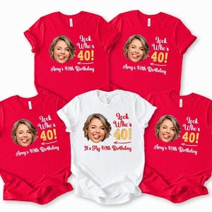 Personalized Face Birthday Shirt, Custom Age Photo Tee